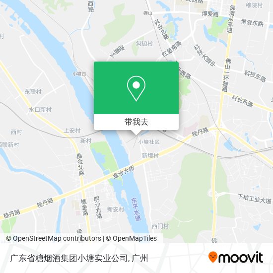 广东省糖烟酒集团小塘实业公司地图