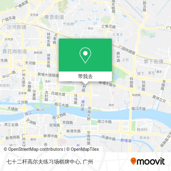 七十二杆高尔夫练习场棋牌中心地图