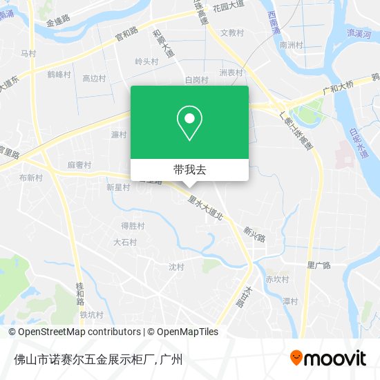 佛山市诺赛尔五金展示柜厂地图