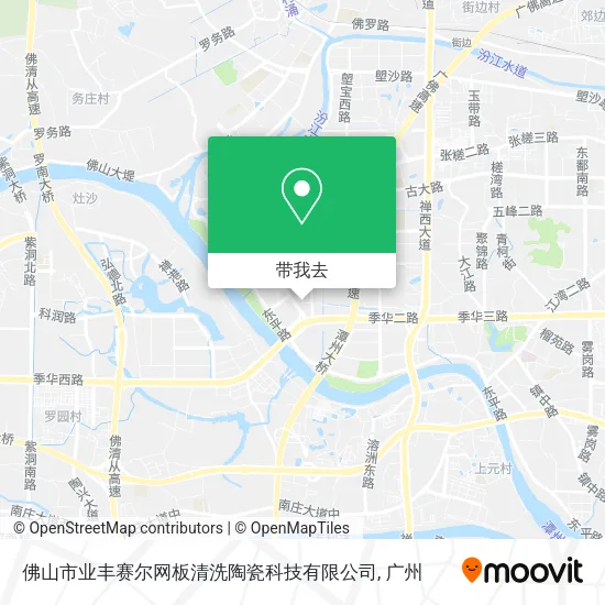 佛山市业丰赛尔网板清洗陶瓷科技有限公司地图