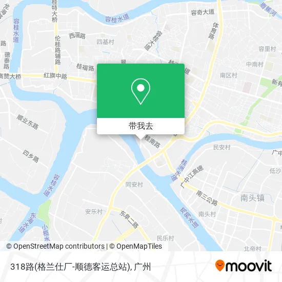 318路(格兰仕厂-顺德客运总站)地图