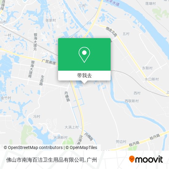 佛山市南海百洁卫生用品有限公司地图