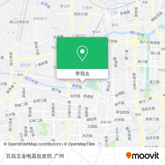 百昌五金电器批发部地图