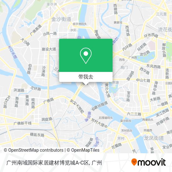 广州南域国际家居建材博览城A-C区地图
