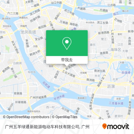 广州五羊绿通新能源电动车科技有限公司地图