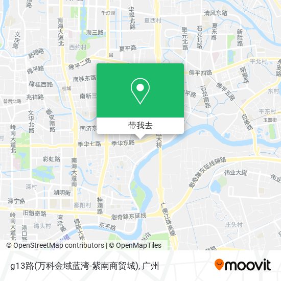 g13路(万科金域蓝湾-紫南商贸城)地图