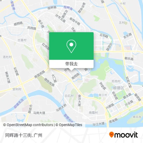 同晖路十三街地图