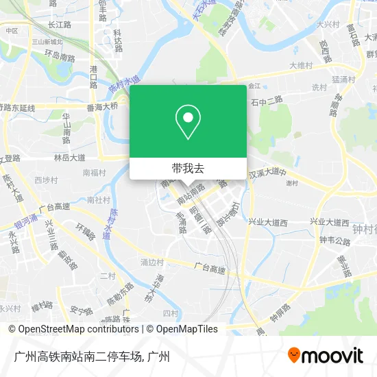 广州高铁南站南二停车场地图