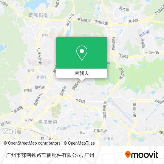广州市鄂南铁路车辆配件有限公司地图