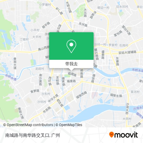 南城路与南华路交叉口地图