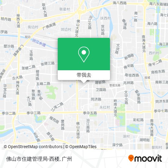 佛山市住建管理局-西楼地图