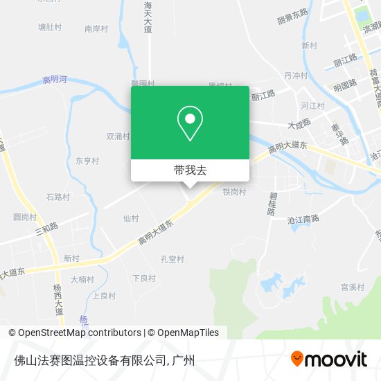 佛山法赛图温控设备有限公司地图