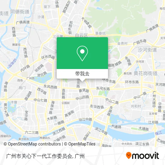 广州市关心下一代工作委员会地图