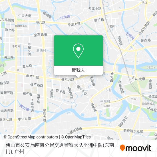 佛山市公安局南海分局交通警察大队平洲中队(东南门)地图
