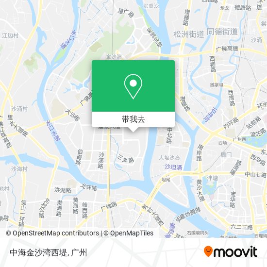 中海金沙湾西堤地图