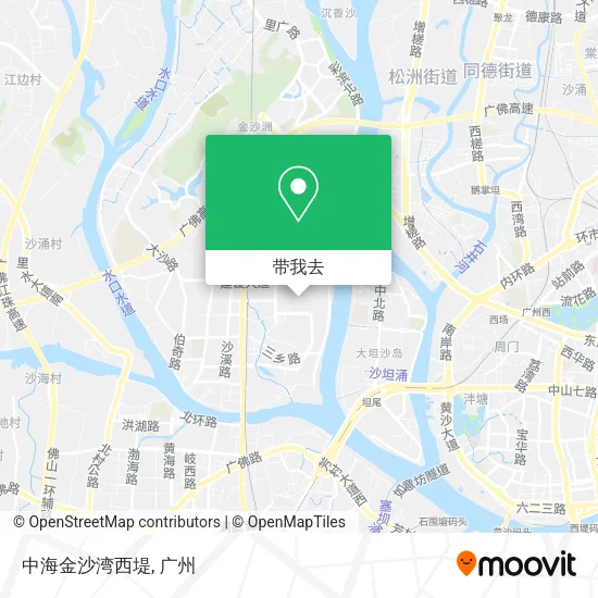 中海金沙湾西堤地图