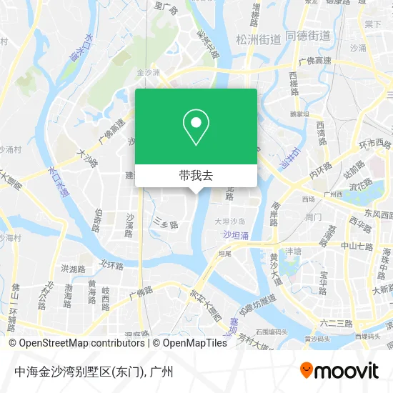 中海金沙湾别墅区(东门)地图