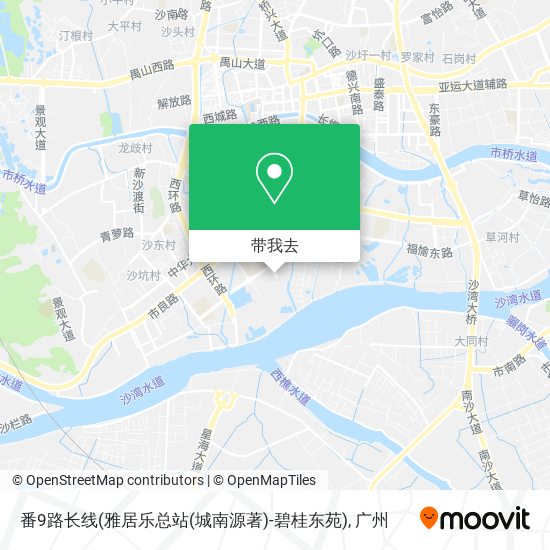 番9路长线(雅居乐总站(城南源著)-碧桂东苑)地图