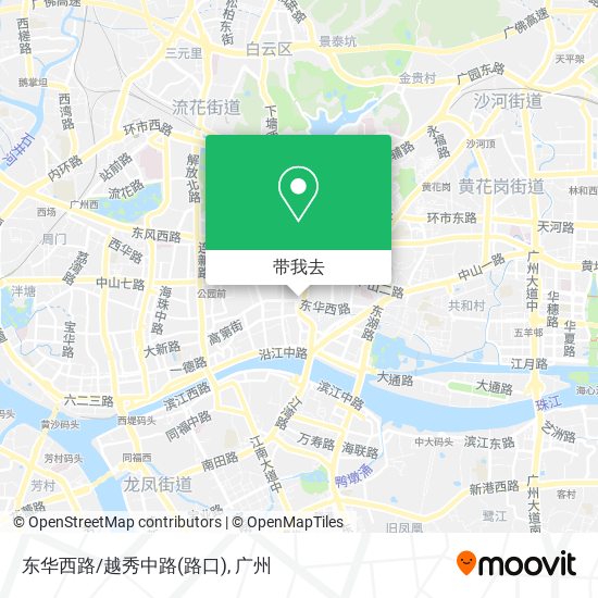 东华西路/越秀中路(路口)地图