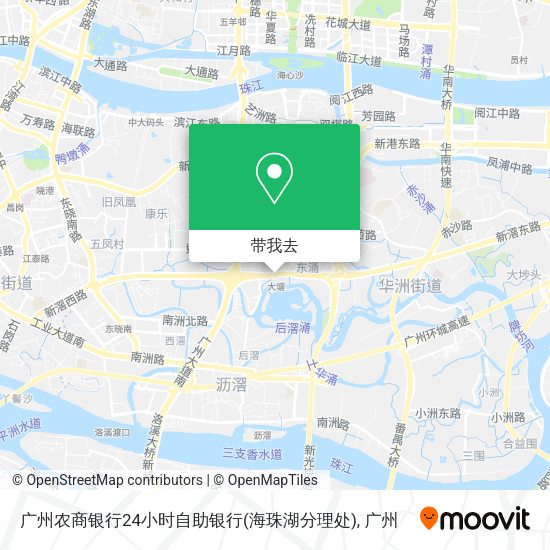 广州农商银行24小时自助银行(海珠湖分理处)地图