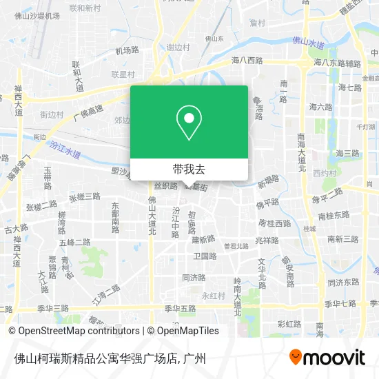 佛山柯瑞斯精品公寓华强广场店地图