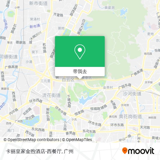 卡丽皇家金煦酒店-西餐厅地图