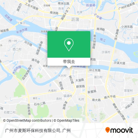 广州市麦斯环保科技有限公司地图