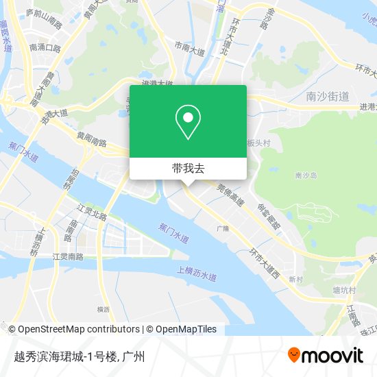 越秀滨海珺城-1号楼地图