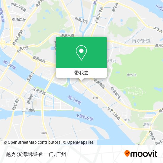 越秀·滨海珺城-西一门地图