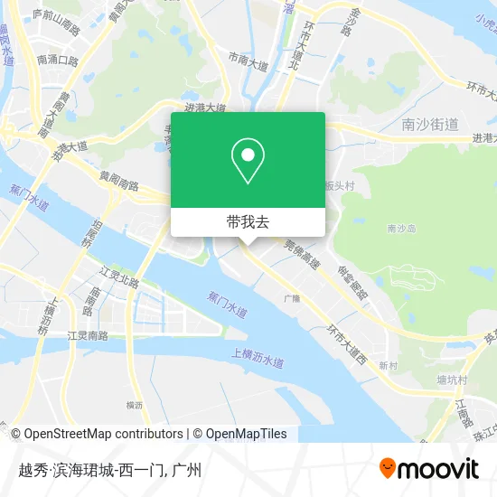 越秀·滨海珺城-西一门地图