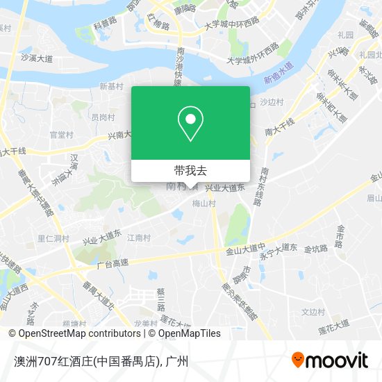 澳洲707红酒庄(中国番禺店)地图