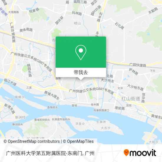 广州医科大学第五附属医院-东南门地图