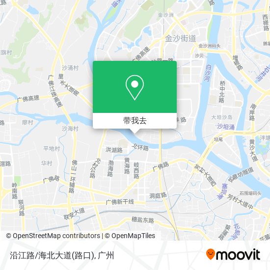 沿江路/海北大道(路口)地图