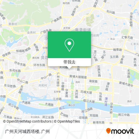广州天河城西塔楼地图