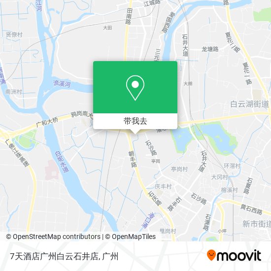 7天酒店广州白云石井店地图