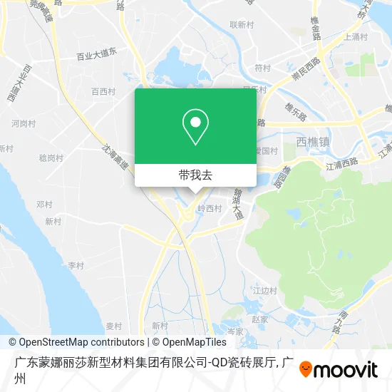 广东蒙娜丽莎新型材料集团有限公司-QD瓷砖展厅地图
