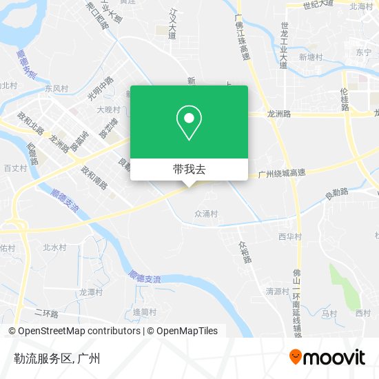 勒流服务区地图