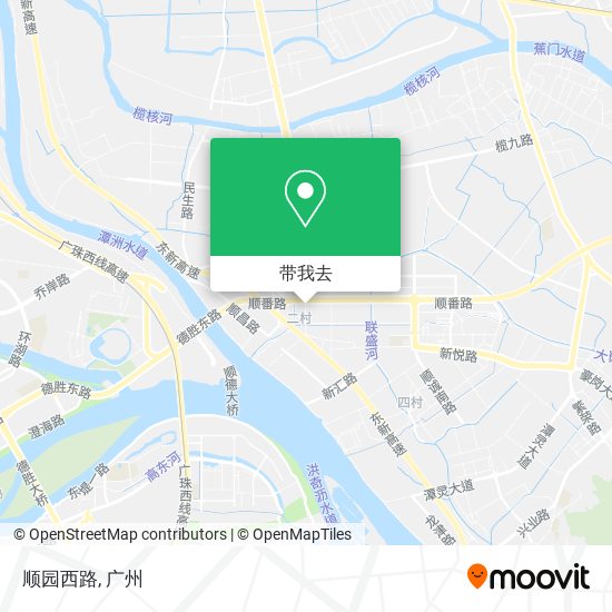 顺园西路地图