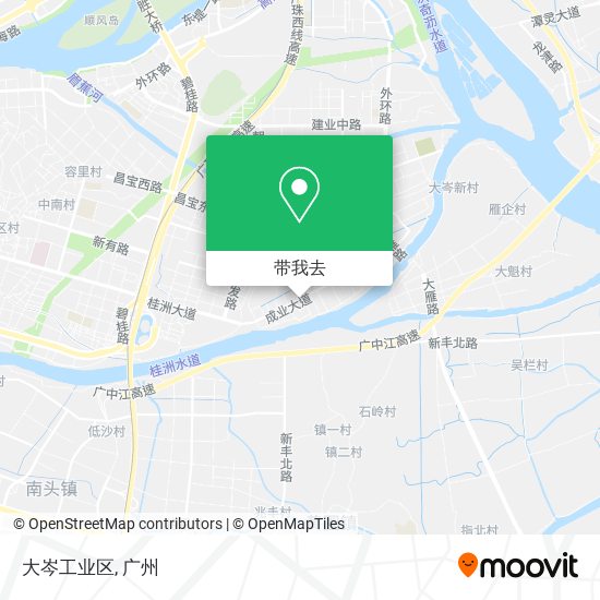 大岑工业区地图