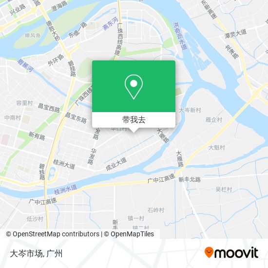 大岑市场地图