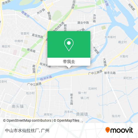 中山市水仙拉丝厂地图