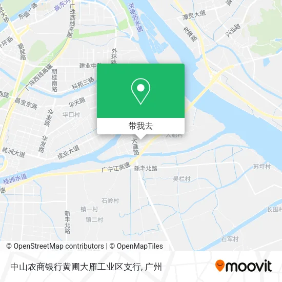 中山农商银行黄圃大雁工业区支行地图