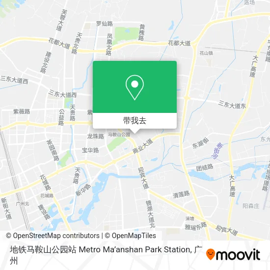 地铁马鞍山公园站 Metro Ma’anshan Park Station地图