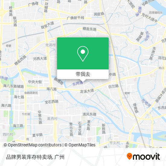 品牌男装库存特卖场地图