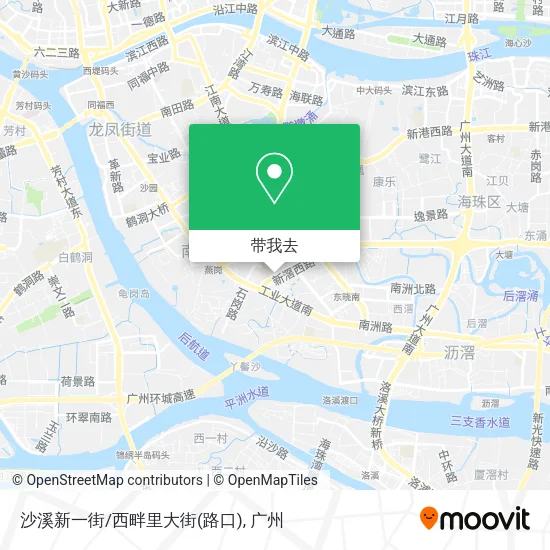 沙溪新一街/西畔里大街(路口)地图