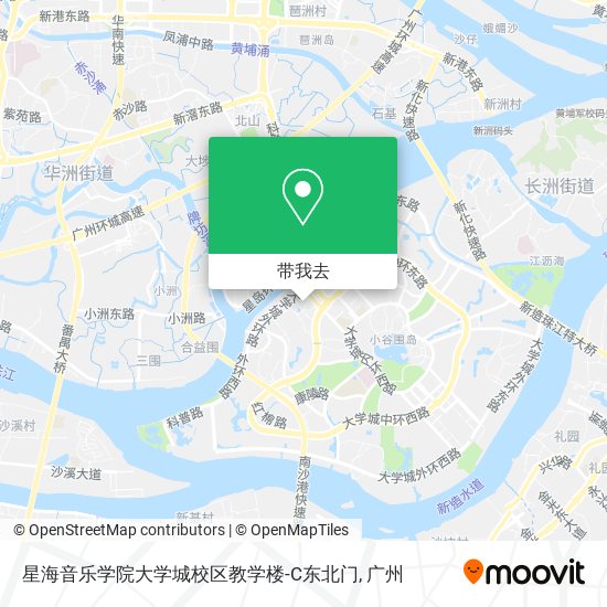 星海音乐学院大学城校区教学楼-C东北门地图