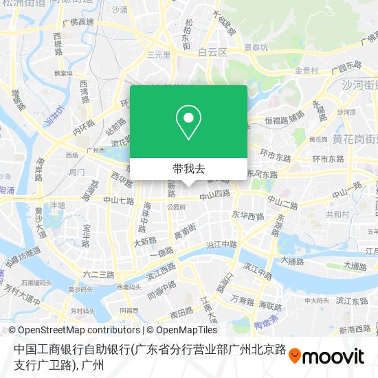 中国工商银行自助银行(广东省分行营业部广州北京路支行广卫路)地图