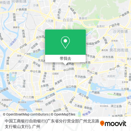 中国工商银行自助银行(广东省分行营业部广州北京路支行银山支行)地图