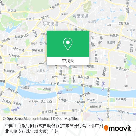 中国工商银行附行式自助银行(广东省分行营业部广州北京路支行珠江城大厦)地图