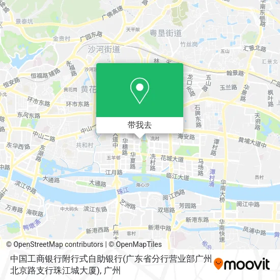中国工商银行附行式自助银行(广东省分行营业部广州北京路支行珠江城大厦)地图